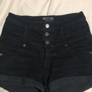 These are High Rise Stretchy Jean Shorts